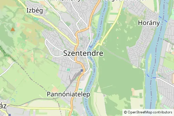 Mapa Szentendre