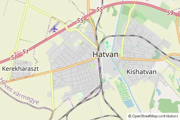 Mapa Hatvan