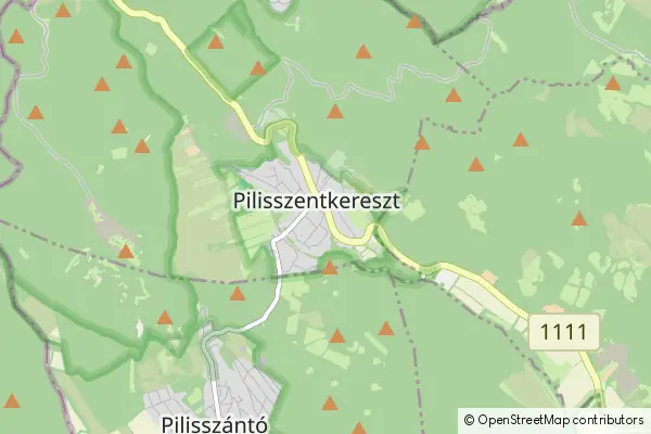 Mapa Pilisszentkereszt