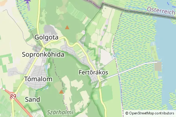 Mapa Fertőrákos