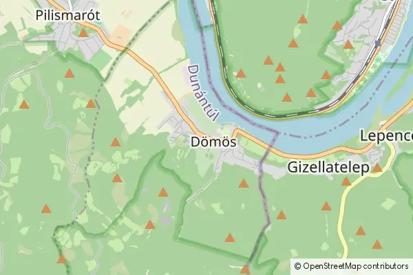 Mapa Dömös