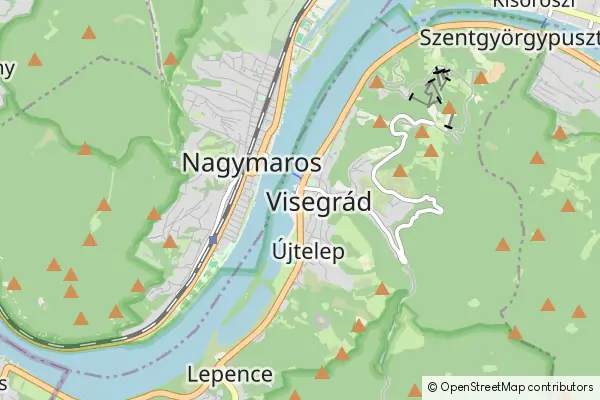 Mapa Wyszehrad