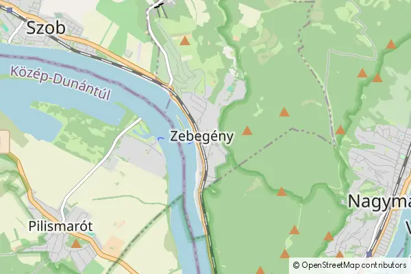 Mapa Zebegény