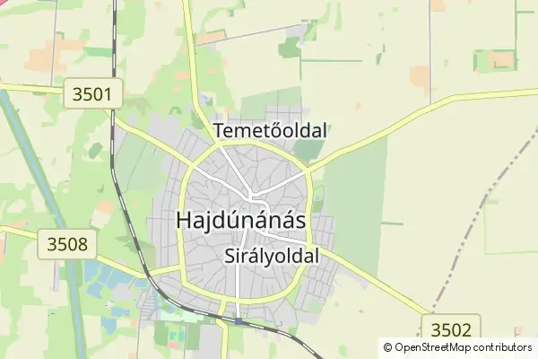 Mapa Hajdúnánás