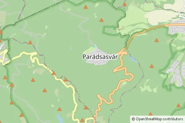 Mapa Parádsasvár