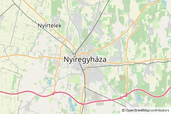 Mapa Nyíregyháza