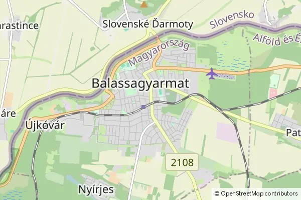 Mapa Balassagyarmat