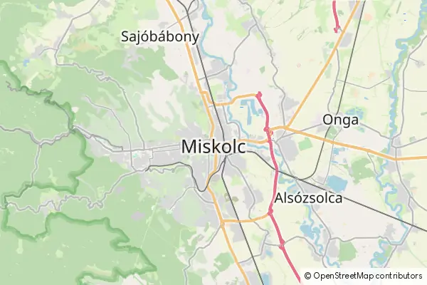 Mapa Miszkolc