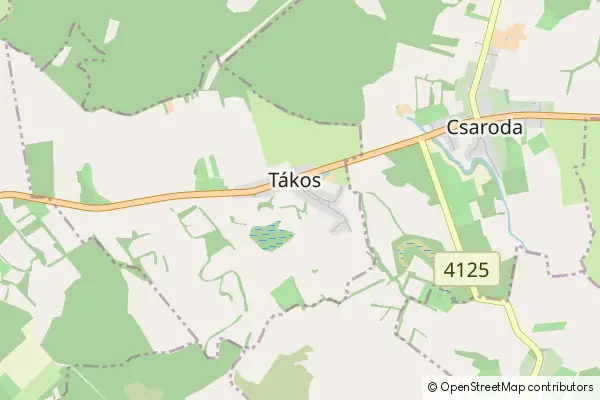 Mapa Tákos