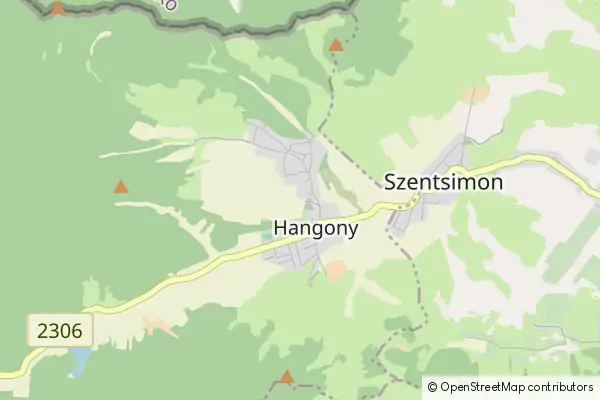 Mapa Hangony