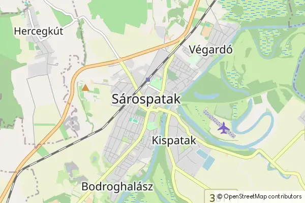 Mapa Sárospatak