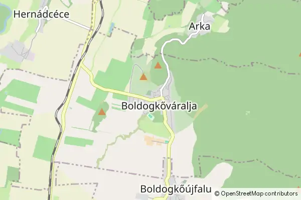 Mapa Boldogkőváralja