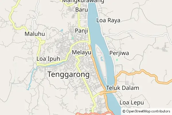 Mapa Tenggarong