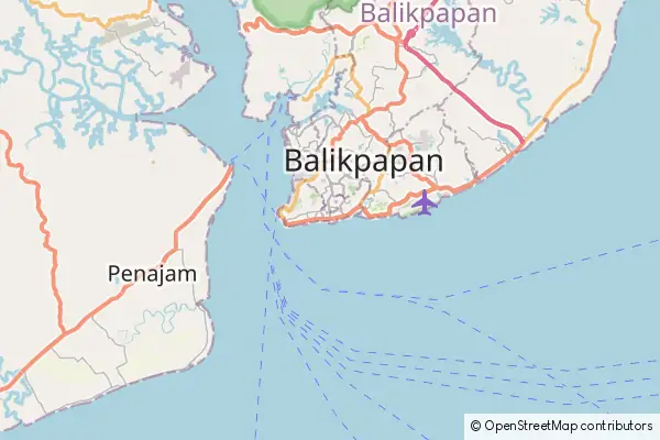 Mapa Balikpapan