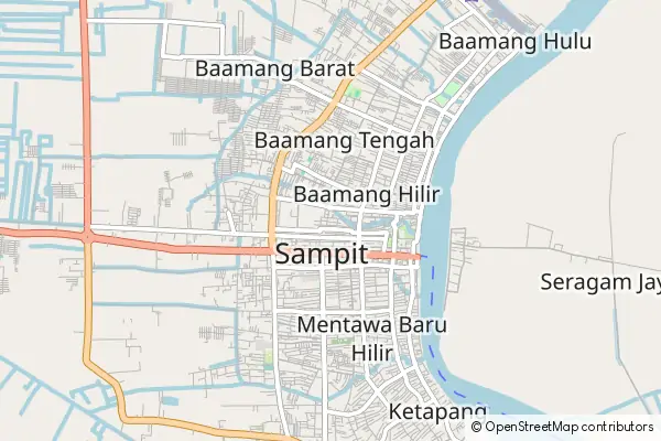 Mapa Sampit