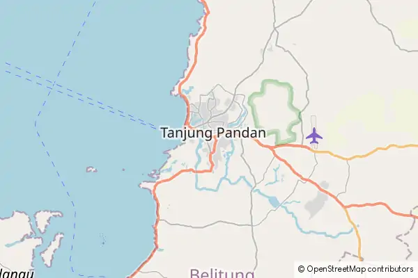 Mapa Tanjung Pandan