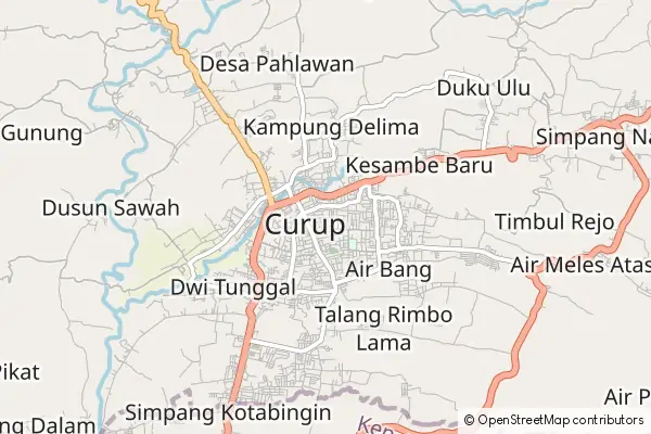 Mapa Curup