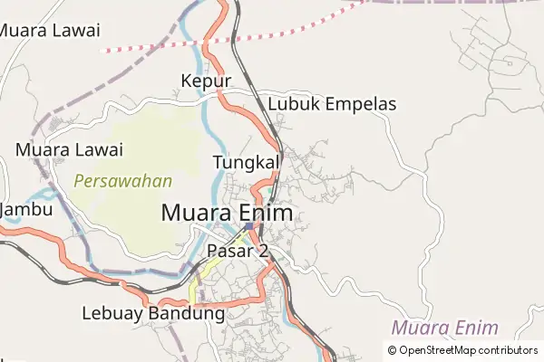 Mapa Muara Enim