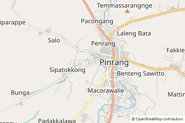 Mapa Pinrang