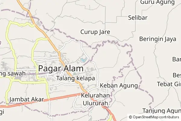 Mapa Pagar Alam