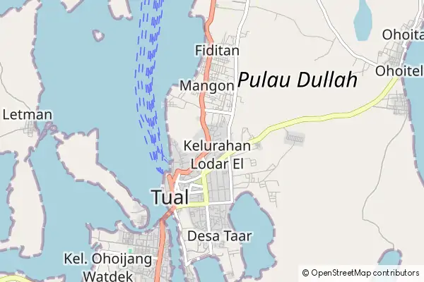 Mapa Kota Tual