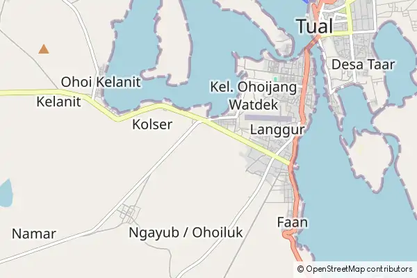 Mapa Langgur