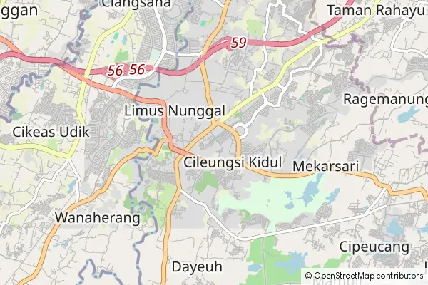 Mapa Cileungsi