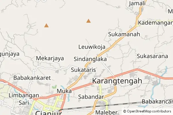 Mapa Sindanglaka