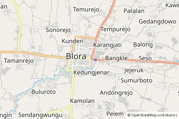 Mapa Blora