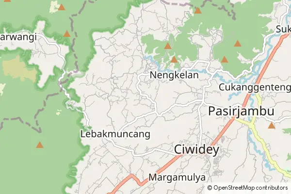 Mapa Ciwidey