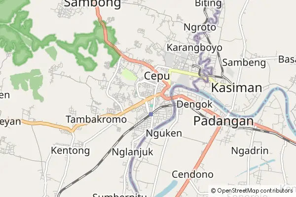 Mapa Cepu