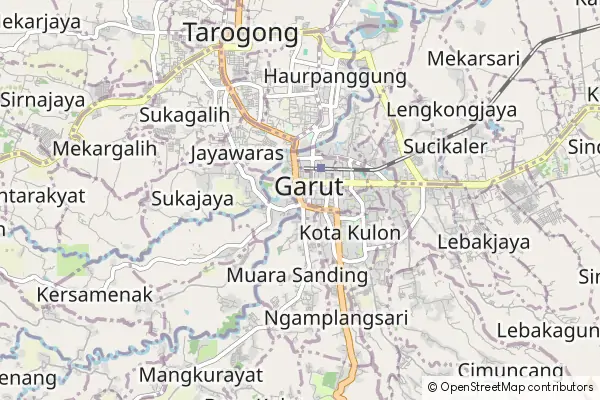 Mapa Garut