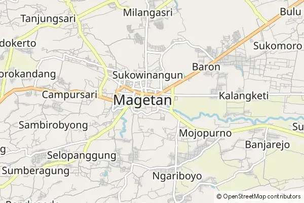 Mapa Magetan