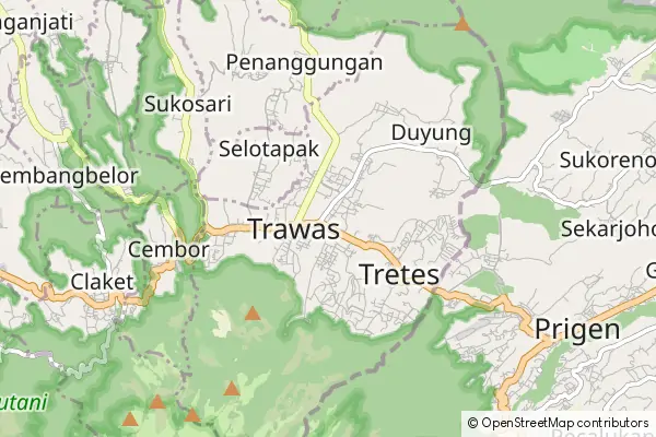 Mapa Trawas