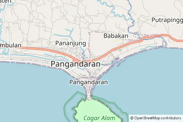 Mapa Pangandaran