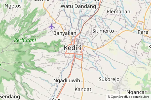 Mapa Kediri