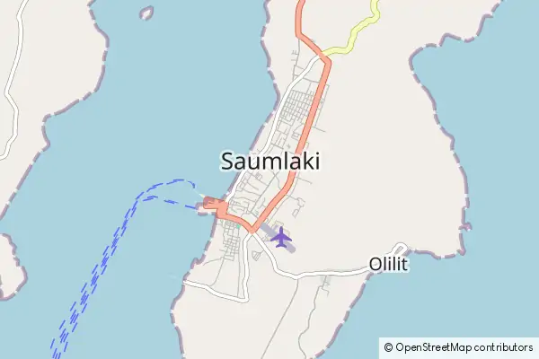 Mapa Saumlaki