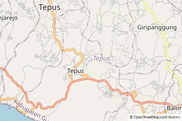 Mapa Tepus