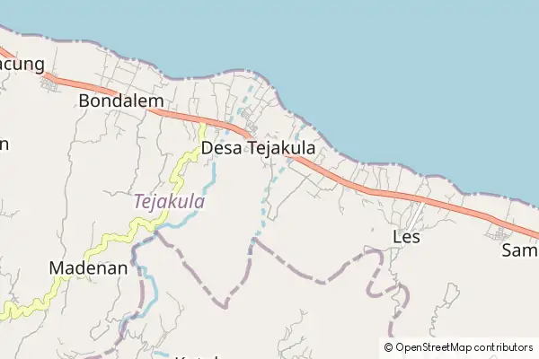 Mapa Tejakula