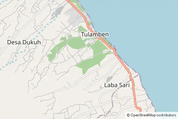 Mapa Tulamben