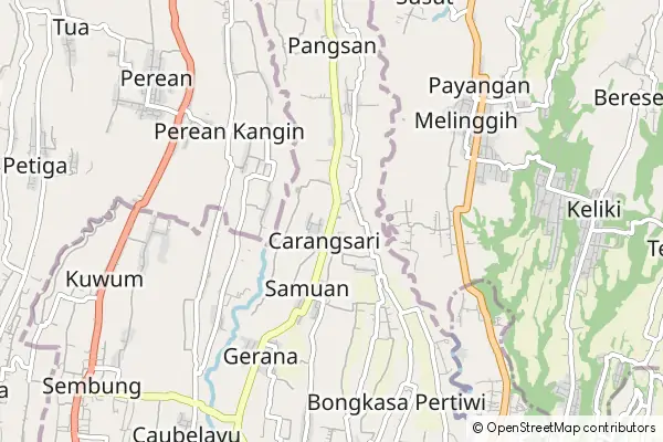 Mapa Carangsari