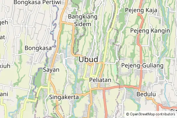 Mapa Ubud