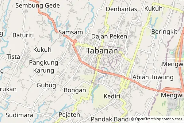 Mapa Tabanan