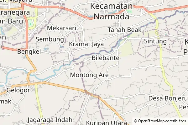 Mapa Bilebante