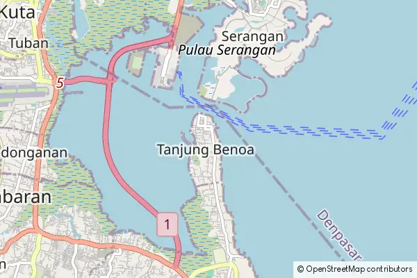 Mapa Tanjung Benoa
