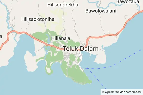 Mapa Telukdalam