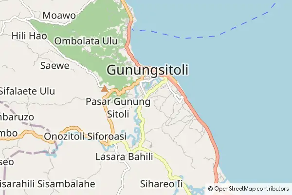 Mapa Gunungsitoli