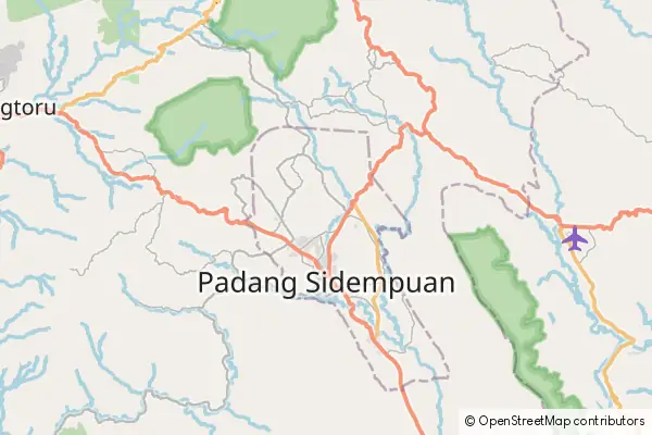 Mapa Padang Sidempuan