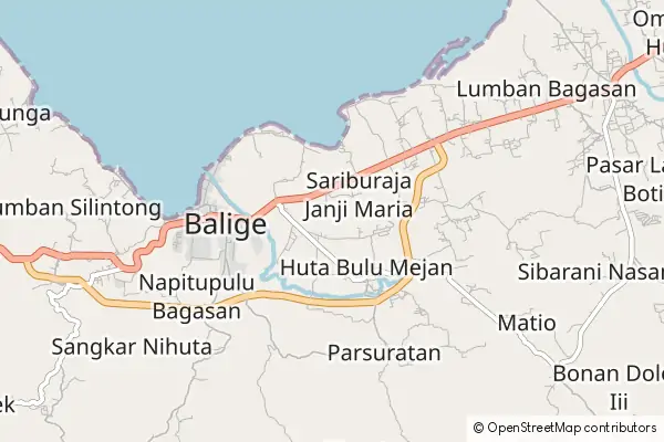 Mapa Balige