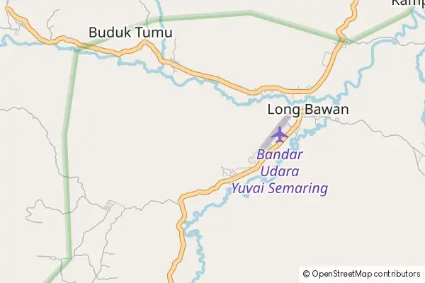 Mapa Long Bawan